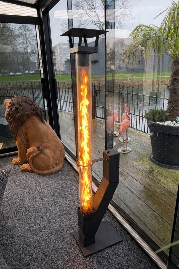 Pelletkachel Veranda Heater, Tuin en Terras, Terrasverwarmers, Zo goed als nieuw, Ophalen of Verzenden