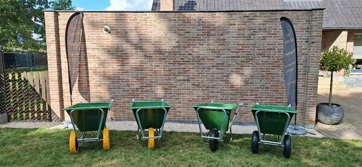 kruiwagens 190 tot 200 l  van topkwaliteit  !!, Jardin & Terrasse, Brouettes, Neuf, À une roue, À deux roues, Enlèvement