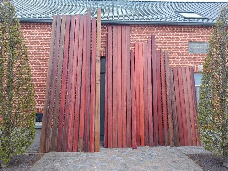 Padouk terras planken, Doe-het-zelf en Bouw, Hout en Planken, Zo goed als nieuw, Ophalen