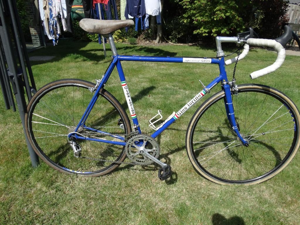 Te koop: koersfiets Gios blauw, Autres marques, Frein sur jante, Enlèvement ou Envoi, 53 à 57 cm