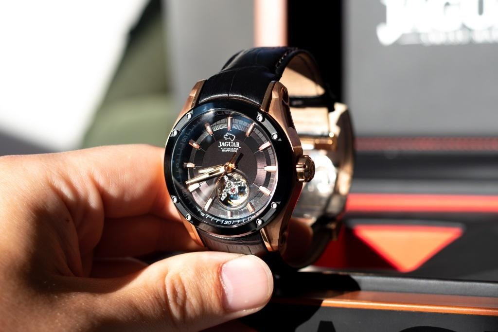 JAGUAR horloge special edition J814/1, Handtassen en Accessoires, Horloges | Heren, Leer, Staal, Polshorloge, Nieuw