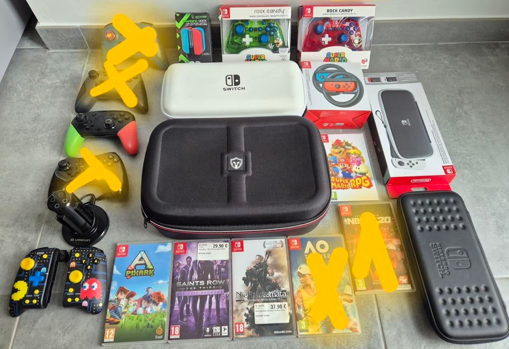 Switch-games en accessoires in uitstekende staat, Games en Spelcomputers, Spelcomputers | Nintendo Switch, Zo goed als nieuw, Ophalen of Verzenden