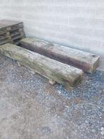 Eiken balken en treinbilzen, Ophalen, Balken