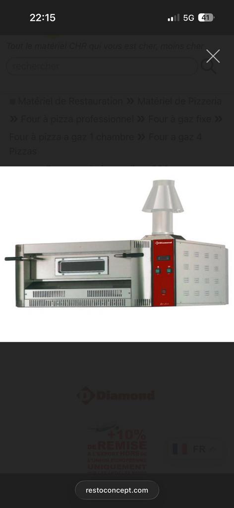 Four a pizza, Zakelijke goederen, Horeca | Keukenapparatuur, Ovens, Microgolfovens en Steamers, Gebruikt, Ophalen of Verzenden
