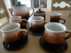 nieuw hand gemaakt thee- koffieservies, Ophalen of Verzenden, Nieuw, Keramiek, Compleet servies