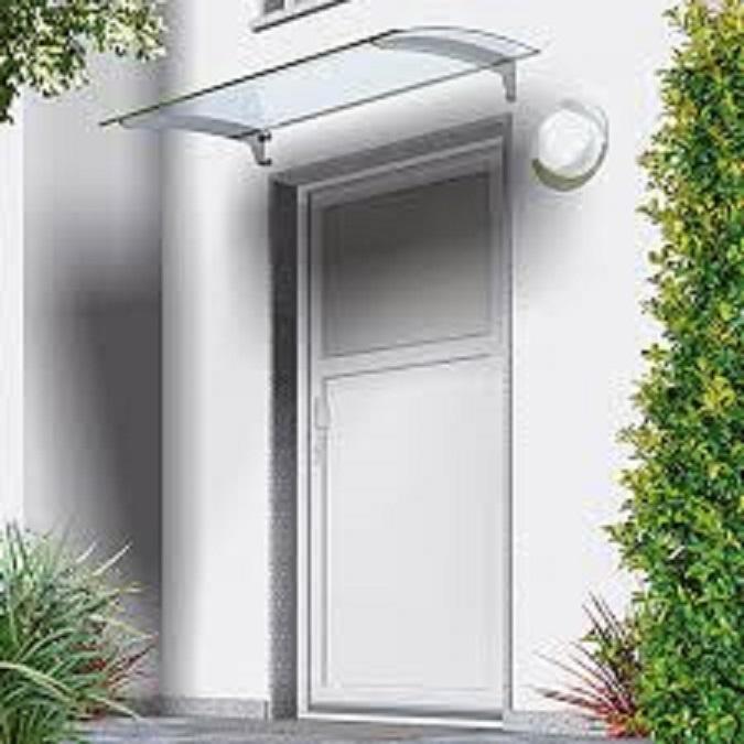 Porte PVC Blanche avec Poignée Double Vitrage, Bricolage & Construction, Vitres, Châssis & Fenêtres, Neuf, Double vitrage, Enlèvement