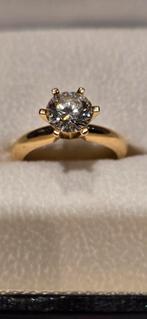 Bague solitaire en or avec diamant de 1,25 carat taille 19, Bijoux, Sacs & Beauté, Bagues, Jaune, 18 à 19, Comme neuf, Or