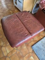 pouf en cuir avec rangement, pouf doux grand, Maison & Meubles, Carré, Enlèvement, Utilisé, 50 à 75 cm