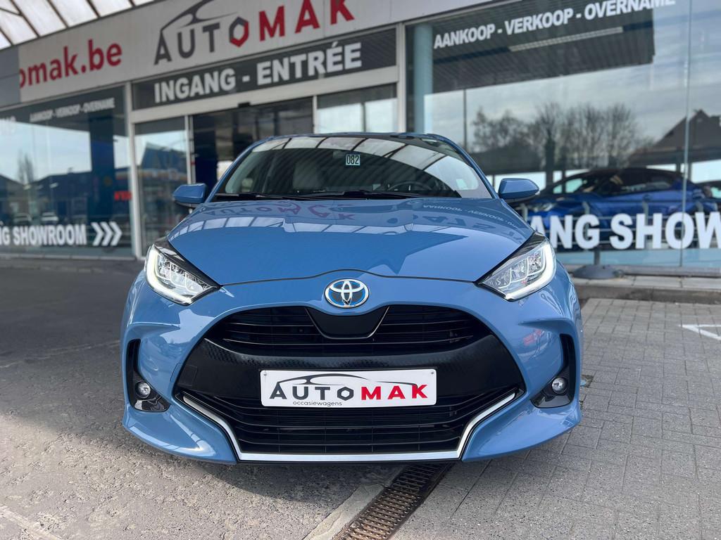 Toyota Yaris 1,5Hsd Hybrid Elegant (bj 2020, automaat), Auto's, Gebruikt, Euro 6, Blauw, Bedrijf