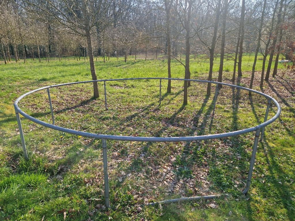 Trampoline 427cm, Enlèvement, Utilisé