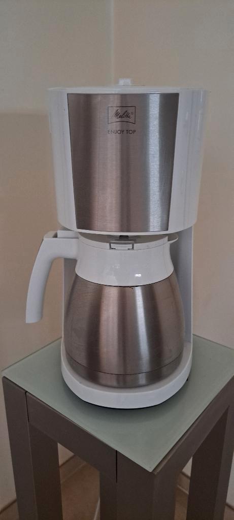 MELITTA ENJOY - MACHINE À CAFÉ - BLANCHE, Electroménager, Cafetières, Utilisé, Café moulu, Cafetière, 10 tasses ou plus, Enlèvement