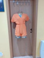 Oranje jumpsuit met overslag — Maat S/M, Kleding | Dames, Jumpsuits, Sans marque, Oranje, Ophalen of Verzenden, Maat 36 (S)