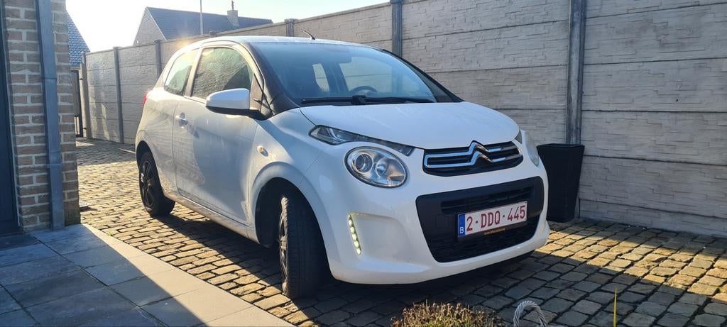 Citroen C1, 1.0vti, A/C, B/T, Cruise , 2017, Top staat, Auto's, Voorwielaandrijving, Stof, C1, Wit