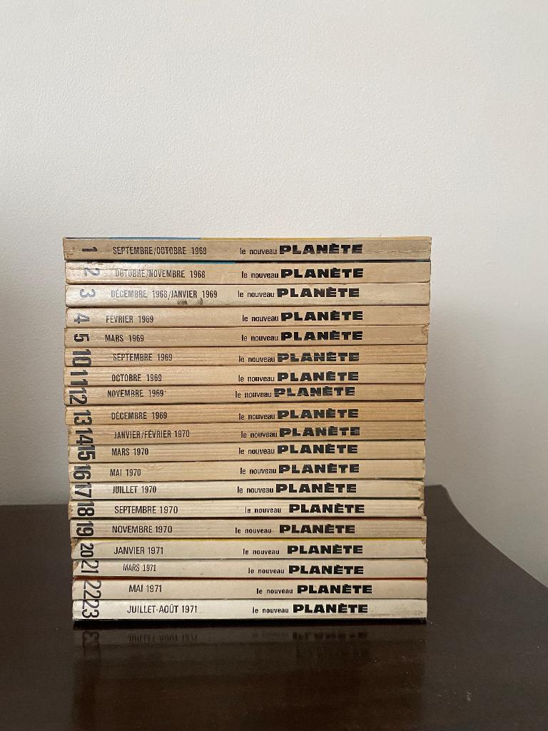 Collection "Le nouveau PLANÈTE" (1968-1971) - 19 numéros, Enlèvement ou Envoi, 1960 à 1980, Journal ou Magazine