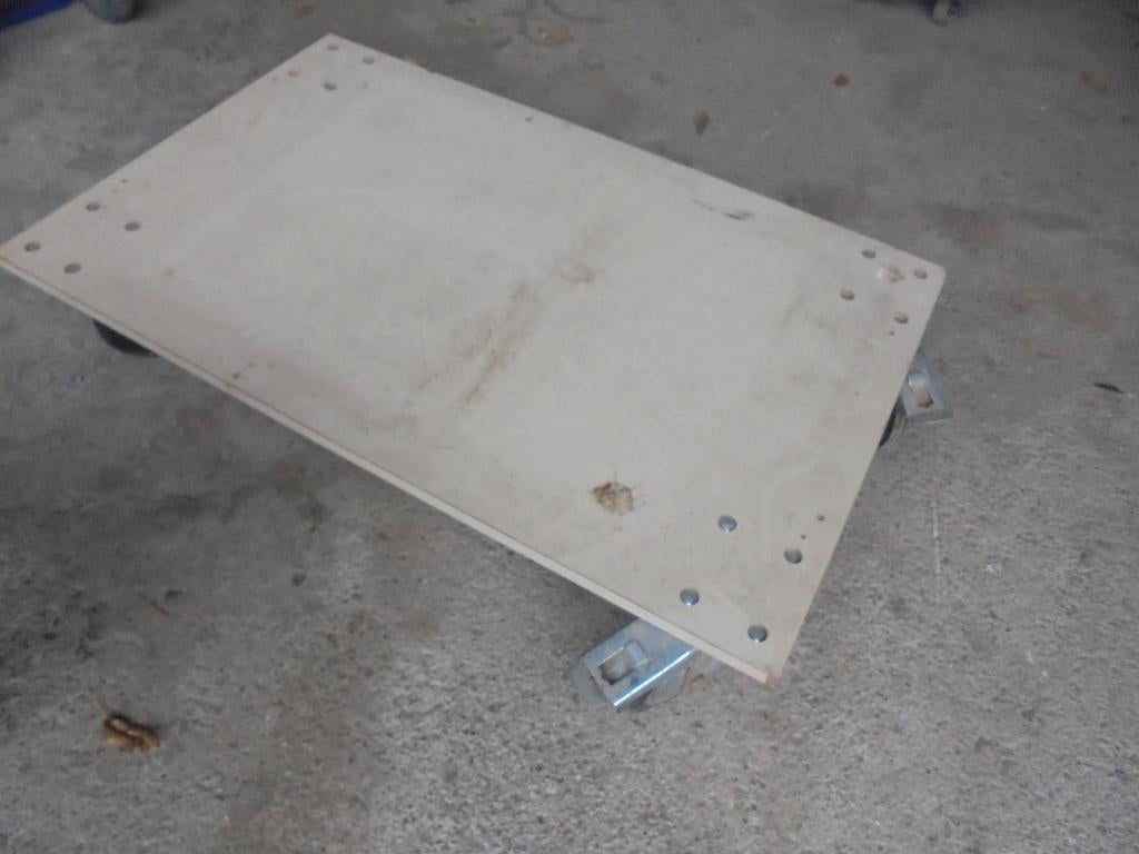 plateau à roulettes, Maison & Meubles, Enlèvement, Utilisé, Rectangulaire, Bois