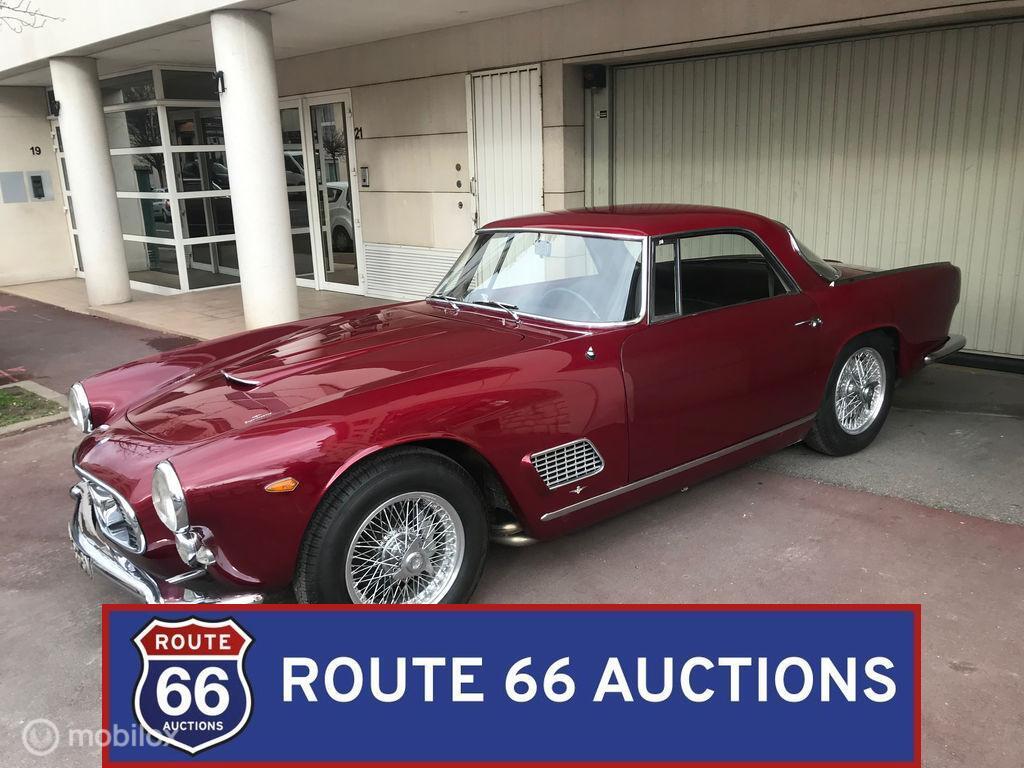 Maserati 3500 GT | 1960 | Route 66 Auctions, Auto's, Maserati, Zwart, Bedrijf, Handgeschakeld