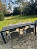 Tafel exterioo met 6 stoelen, Ophalen, Zo goed als nieuw