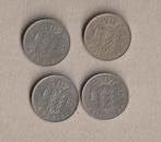 België : 4 (gebruikte) munten : 1 frank, 1962-1963-1965-1969, Ophalen of Verzenden, Setje