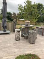 Bartafel met zitblokken voor mancave of terras, Enlèvement