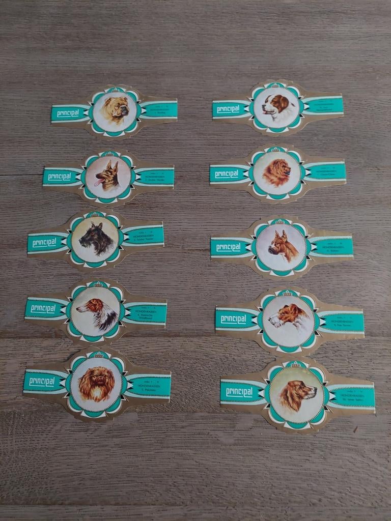 grote sigarenbandjes Principal hondenrassen reeks 7, Ophalen, Sigarenbandjes