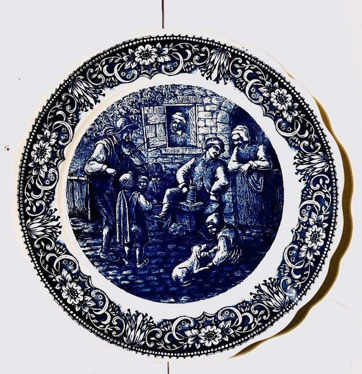 Boch Frères La Louvière Delft wandbord - 35 cm, Antiek en Kunst, Antiek | Wandborden en Tegels, Ophalen