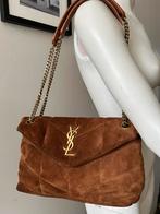 Saint Laurent Loulou Puffer cuir Suede marron Medium, Enlèvement ou Envoi, Utilisé, Sac à bandoulière