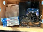 PlayStation 4 (500gb) + 6 games en 1 bakje 100euro, Ophalen, Zo goed als nieuw