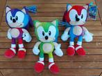 Sonic the hedgehog peluches/knuffels serie van 3 Sega nieuws, Ophalen of Verzenden, Nieuw