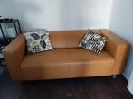 Ikea retro zetel Klippan oranje, Huis en Inrichting, Zetels | Zetels, Ophalen, Gebruikt, Driepersoons, Leer