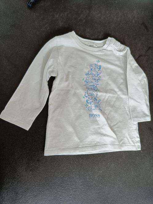Boss - T-shirt lange mouwen - 74 cm/12 maanden, Kinderen en Baby's, Babykleding | Maat 74, Gebruikt, Jongetje, Shirtje of Longsleeve