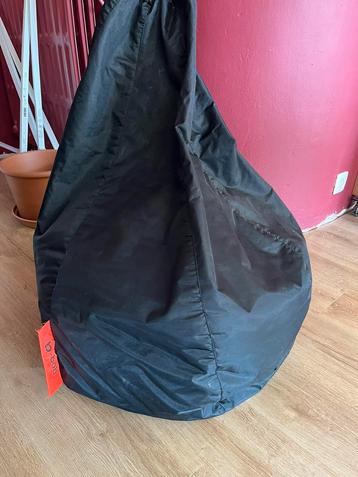 Zwarte zitzak b-bob, Huis en Inrichting, Zitzakken, Ophalen, Gebruikt, Zwart, Zitzak