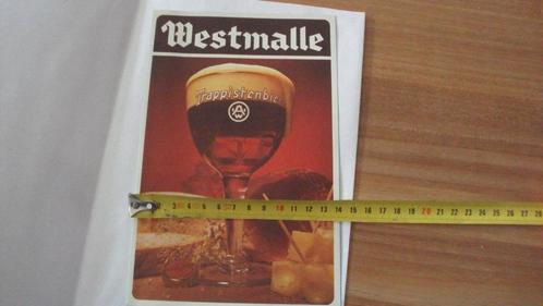 oude reclame Trappist Westmalle jaren 60 ?, Verzamelen, Biermerken, Ophalen of Verzenden