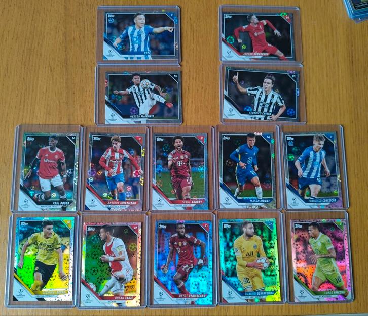 14 base starball kaarten Topps Champions League 2022, Verzamelen, Sportartikelen en Voetbal, Zo goed als nieuw, Ophalen of Verzenden