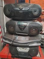 Vier draagbare radio.. cas .. cd, Audio, Tv en Foto, Radio's, Ophalen of Verzenden, Gebruikt, Radio