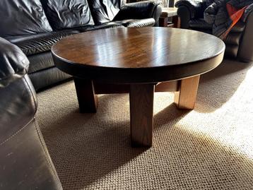 Eiken Salontafel Rond beschikbaar voor biedingen