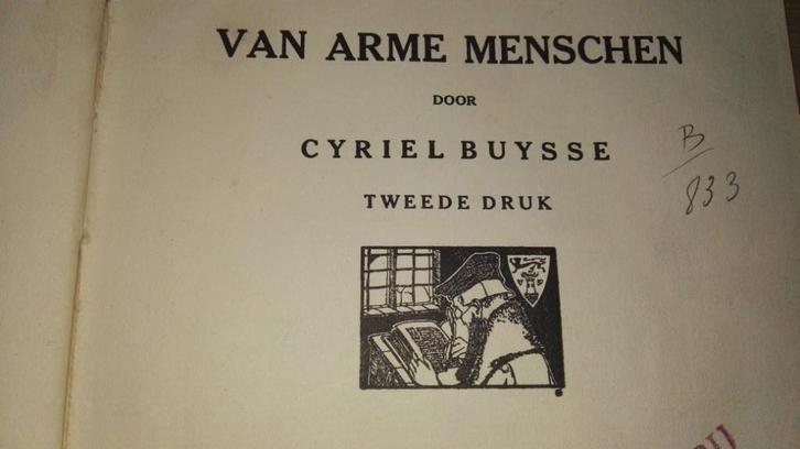 Cyriel Buysse - Van arme menschen - 2de druk - 1926, Antiek en Kunst, Antiek | Boeken en Manuscripten, Ophalen of Verzenden