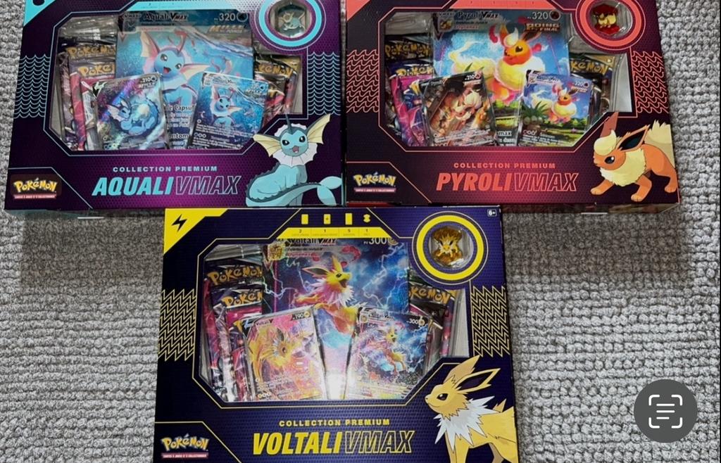 Trio pyroli aquali voltali vmax neuf, Enlèvement