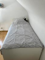 cadre de lit 90x200 avec rangement de chez ikea, Comme neuf, Une personne, Blanc