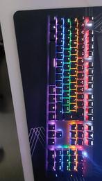 Mechanisch toetsenbord met RGB, Bedraad, Azerty, Zo goed als nieuw, Ophalen