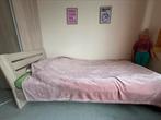 Houten eenpersoonsbed met lattenbodem en matras, Kinderen en Baby's, Ophalen, 85 tot 100 cm, Gebruikt, Hoogslaper of Stapelbed