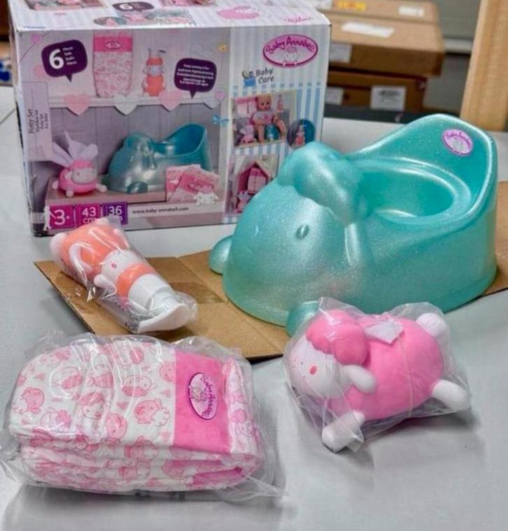 Baby Annabell Potty Set potje wc toilet voor pop accessoire, Verzamelen, Poppen, Nieuw, Accessoires, Ophalen of Verzenden