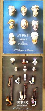 Pipes anciennes - 2 catalog. - 1983 - Nouveau Drouot, Paris, Collections, Articles de fumeurs, Briquets & Boîtes d'allumettes