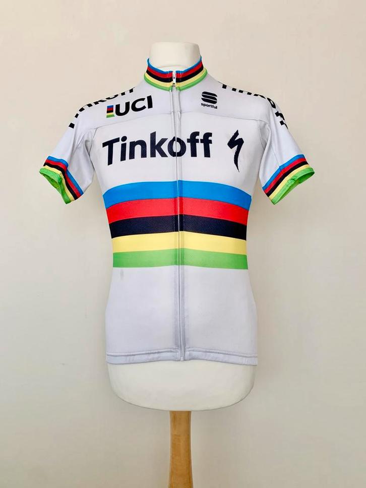 Tinkoff 2016 World Champion 2015 Peter Sagan cycling shirt, Sport en Fitness, Wielrennen, Gebruikt, Kleding, Ophalen of Verzenden