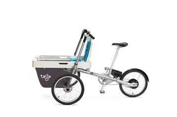 Elektrische Taga bakfiets, demonteerbaar en amper gebruikt beschikbaar voor biedingen