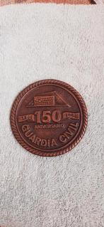 Grote bronzen medaille van de Guardia Civil, Postzegels en Munten, Penningen en Medailles, Ophalen of Verzenden, Brons