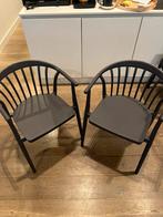 Lot de 2 chaises de jardin en graphite, Enlèvement, Comme neuf