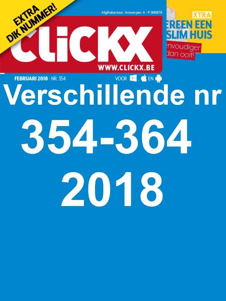 Magazines Clickx 2018, Livres, Informatique & Ordinateur, Comme neuf, Autres sujets/thèmes, Enlèvement ou Envoi