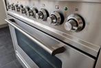☘️Luxe fornuis Boretti 90 cm rvs + rvs 6 pits 1 oven, Elektronische apparatuur, Fornuizen, 60 cm of meer, 5 kookzones of meer