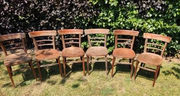 Café stoelen vintage, vele verkrijgbaar 
