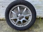 4 aluminium velgen (Smart en Twingo) en winterbanden, Auto-onderdelen, Ophalen, 15 inch, Winterbanden, Band(en)